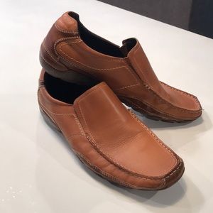 Aldo Tan/Brown Leather Drivers - Men’s Size 12